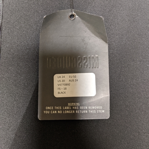 Missguided Choker Neck Curve Hem Mini Dress - 20 - Picture 5 of 6